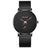 New Men Watches Fashion Minimalism Brand Quartz Casual Casual Stainless Steel Mesh Strap Ultra Thin Business WristWatch