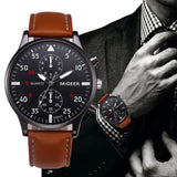 Retro Design Leather Band Male Watches Men Top Brand 2019 Mens Sports Clock Analog Wrist Watches Relogio Masculino часы мужские