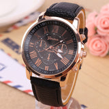 Geneva Watch Women Watches Reloj Mujer Dropship 2019 Casual Roman Numerals PU Leather Mechanical Clock