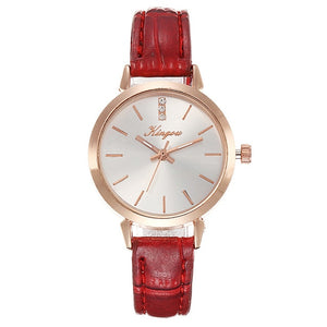 Best selling Women's Watches Red Leather Brand Strap Womens Watches Luxury Brand Ladies Watch Famale Clock Zegarek Damski Relogi