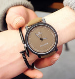 NEW Pointer Large Dial Quartz Women Men Couple Watches Casual Korean Harajuku Style Retro Simple Ladies Watch Clock reloj mujer