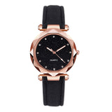 Casual Women Romantic Starry Sky Wrist Watch Reloj Mujer Leather Rhinestone Designer Ladies Clock Simple Dress Gfit Montre Femme