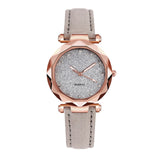 Casual Women Romantic Starry Sky Wrist Watch Reloj Mujer Leather Rhinestone Designer Ladies Clock Simple Dress Gfit Montre Femme