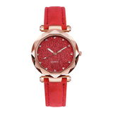 Casual Women Romantic Starry Sky Wrist Watch Reloj Mujer Leather Rhinestone Designer Ladies Clock Simple Dress Gfit Montre Femme