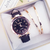 Women Fashion Watches Cheap Starry Sky Ladies Bracelet Watch Casual Leather Quartz Wristwatches Clock Relogio Feminino D7