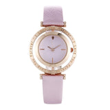 Luxury Women Watch Rose Gold Mesh Magnetic Buckle Personality Creative Wrist Watch Rotating Dial Ladies Business Casual Clock