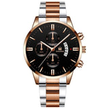 2019 Men Luxury Business Quartz Watches Stainless Steel Mens Military Waterproof Wristwatch Man Calendar Clock Shaarms Watch Hot