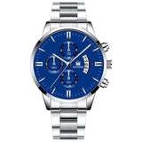 2019 Men Luxury Business Quartz Watches Stainless Steel Mens Military Waterproof Wristwatch Man Calendar Clock Shaarms Watch Hot