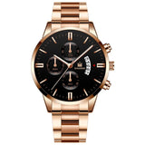 2019 Men Luxury Business Quartz Watches Stainless Steel Mens Military Waterproof Wristwatch Man Calendar Clock Shaarms Watch Hot