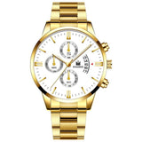 2019 Men Luxury Business Quartz Watches Stainless Steel Mens Military Waterproof Wristwatch Man Calendar Clock Shaarms Watch Hot