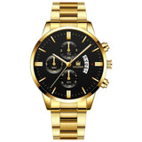 2019 Men Luxury Business Quartz Watches Stainless Steel Mens Military Waterproof Wristwatch Man Calendar Clock Shaarms Watch Hot