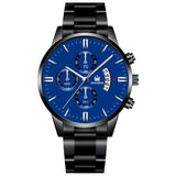 2019 Men Luxury Business Quartz Watches Stainless Steel Mens Military Waterproof Wristwatch Man Calendar Clock Shaarms Watch Hot