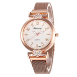 WJ-8567 luxe Simple Watch Women Classic Magnetic Buckle Watches Clock Rhinestone Bracelet Wrist Watches Quartz relogio feminino
