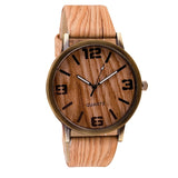 Fashion Watches 2018 Women Men Quartz Wristwatches Casual Wooden Color Leather Strap Watch Reloj Mujer Women Watch Montre Homme