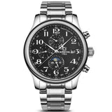 CARNIVAL Blue Hand Multifunction Automatic Mechanical Men Watch TopBrand Luxury Business watch StainlessSteel Case Sport relogio