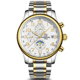 CARNIVAL Blue Hand Multifunction Automatic Mechanical Men Watch TopBrand Luxury Business watch StainlessSteel Case Sport relogio