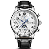 CARNIVAL Blue Hand Multifunction Automatic Mechanical Men Watch TopBrand Luxury Business watch StainlessSteel Case Sport relogio