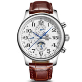 CARNIVAL Blue Hand Multifunction Automatic Mechanical Men Watch TopBrand Luxury Business watch StainlessSteel Case Sport relogio