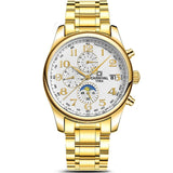 CARNIVAL Blue Hand Multifunction Automatic Mechanical Men Watch TopBrand Luxury Business watch StainlessSteel Case Sport relogio