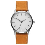 men's watch 2019 Unisex Fashion Leather Band Analog Quartz Men's Wrist Watch Clock Minimalist watch montre homme erkek kol saati