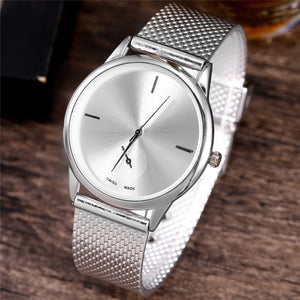 Relogio Feminino Women Luxury Watch Rose Gold Metal Mesh Band Stainless Steel Analog Quartz Wristwatch Minimalist Female Watches