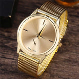 Relogio Feminino Women Luxury Watch Rose Gold Metal Mesh Band Stainless Steel Analog Quartz Wristwatch Minimalist Female Watches